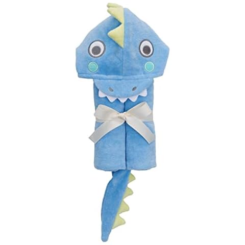 Elegant Baby Top Selling Bath Gift - Cotton Hooded Towel Wrap, Blue Sea Serpant Cover