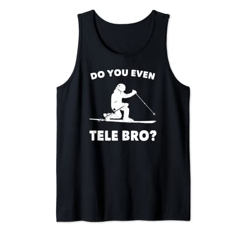 ¡telemark skiing bro! camiseta sin mangas