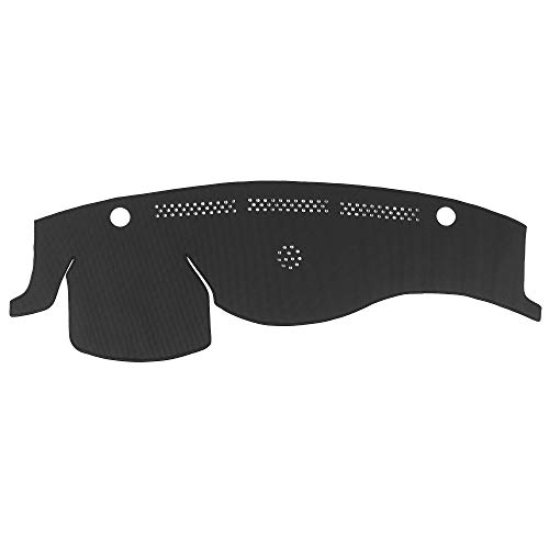 WellVisors Black Dash Mat Dashboard Cover Compatible with Infiniti 2007-2013 G35 Sedan G37 G25