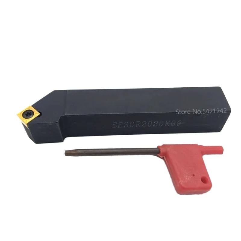 1PC SSSCR1212H09 SSSCR1616H09 SSSCR2020K09 SSSCR2525M09 CNC Lathe Cutter Tools External Turning Tool Holder for SCMT Insert(SSSCR1212H09)