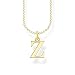 Produktbild THOMAS SABO Halskette Buchstabe Z vergoldetes Silber KE2035-413-39