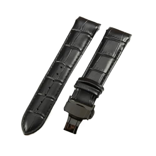 Bracelet montre cuir souple et confortable compatible Tissot T035 avec fermoir papillon