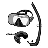 Schnorchelset für Erwachsene, Panoramablick, Anti-Leck-Maske, mit Box und verstellbarem Riemen, faltbare Tauchbrille, für Frauen, Familienliebhaber, Athleten, Enthusiasten, Inseltourismus