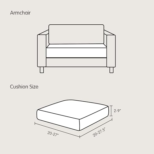SUBRTEX Couch Slipcover RV Seater Slip Loveseat Stretch Durable Sofa Cushion Cover Spandex Elastic Furniture Protector for Settee Seat for Replacement in Livingroom, Small, Sand by SUBRTEX - Image 3