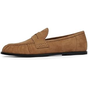 QIY Penny Loafers for Women 2026 Comfortable Flats Shoes