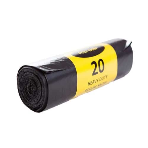 Venuscello® Müllbeutel, strapazierfähig, schwarz, 73,7 x 86,4 cm, 20 Stück Cover