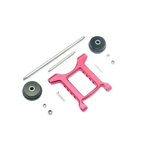 RC�J�[�̕i���� For ARRMA For BIG For ROCK For Crew Cab 3S AR102711 1/10 RC�J�[ �����\ ���A �A���`���[�����O �z�C�[�� �E�C���[�o�[ �Z�b�g AR320403(Red)