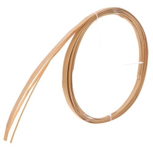 OSALADI 4 Rolls Natural Weaving Strips for DIY Crafts Widths Cane Material for Basket Weaving Floral Arrangements and Home Decor