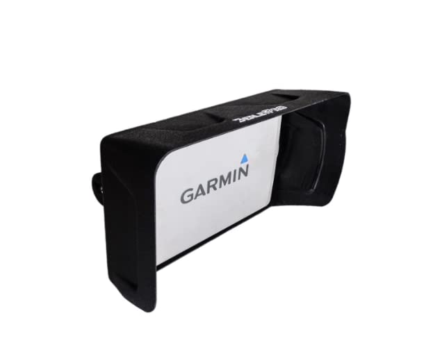 Image of BerleyPro Garmin Fish Finder Visor - Sun Cover & Glare Reduction - Fits Echomap UHD /UHD2 /Ultra, GPSMAP, Striker, Echomap Chirp & More - CNC Machined ASA Plastic