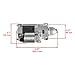Caltric 103345501 Starter Compatible with Club Car Carryall 295 Carryall 1500 Carryall 1700 XRT 1550