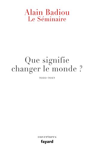 Le Séminaire - Que signifie