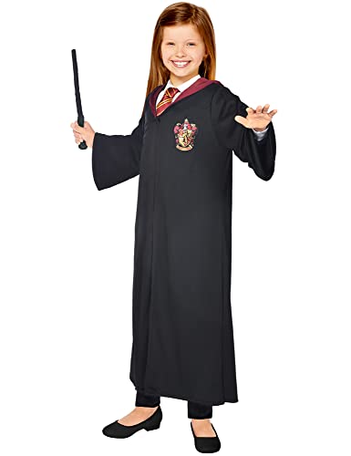 Amscan - Costume enfant Hermione, Poudlard, Harry Potter, Gryffondor, Mage, Sorcier, Carnaval, 158, Noir