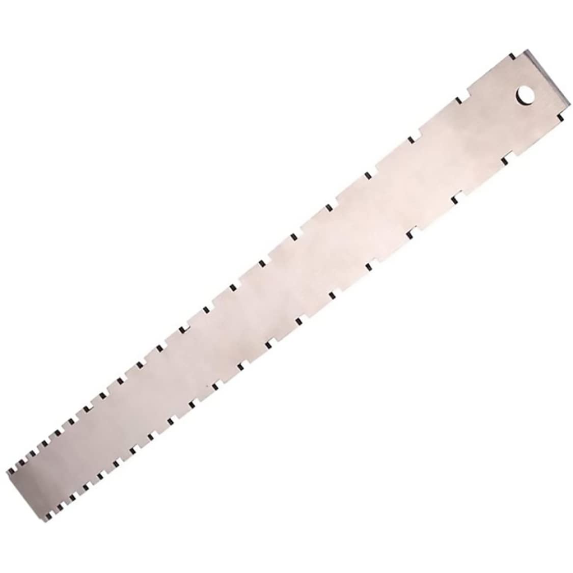 Guitar Neck Ruler Notched Straight Edge Guitar Luthiers Tool Silver Dual Scale Measuring Guitar Fret Ruler for Most Guitar Fretboards