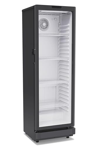 Image of Hamilton Beach, 8.5 Cu. Ft. Commercial Glass Door Display Merchandiser Refrigerator Cooler, ETL, Black
