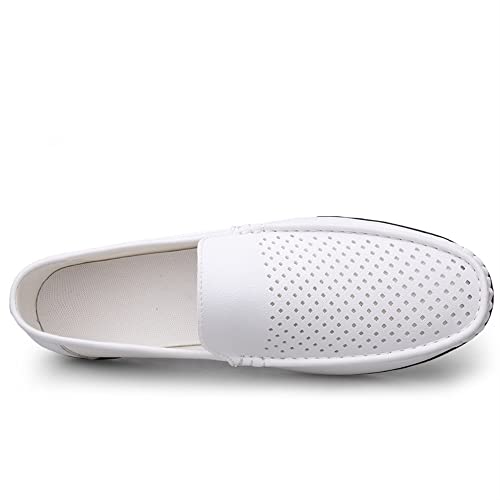 Men's Loafers Moccasins Shoes Breathable Simple Vegan Leather Flat Heel Lightweight Flexible Casual Slip-on4