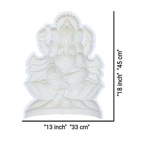 Image of 18-Inch Ganesha Idol Making Mold - Durable Reusable Mould for Eco-Friendly Clay Idols Fibreglass mouldArt Sculpture