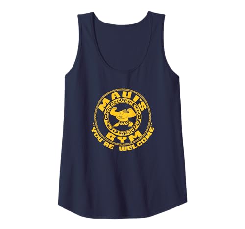 Disney Moana Mauis Gym Circle Logo Tank Top