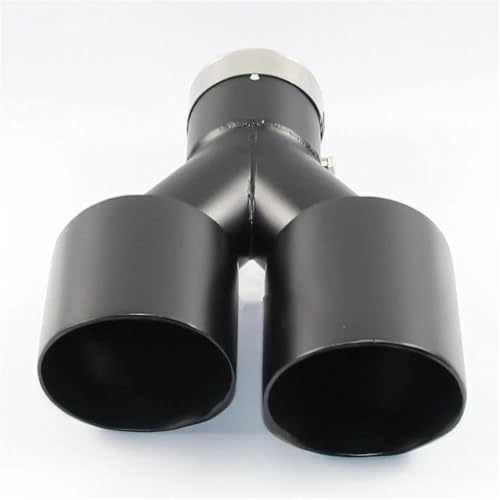 Tubo de escape de coche en acero inoxidable con acabado elegante y silenciador doble universal