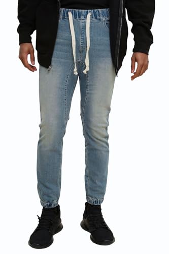 Victoria para hombre Drop entrepierna Jogger Denim pantalones jg803 - Azul -