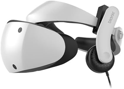 Bionik Mantis Attachable VR Headphones: Compatible with PlayStation VR2, Adjustable Design, Connects Directly to PSVR, Hi-Fi Sound, Sleek Design/PS4/PS5