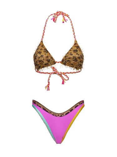 Bikini Femme Triangle F**K pour un Maintien Sûr sans Nœuds qui Glissent