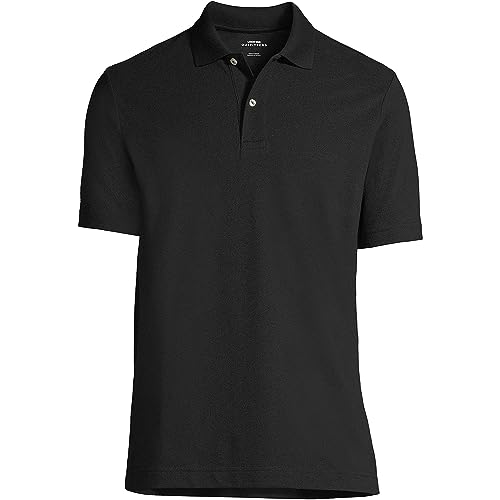 Lands' End Polo para Hombre de Malla | Manga Corta, 60% Algodón y 40% Poliéster, Cuidado Fácil miniatura 2
