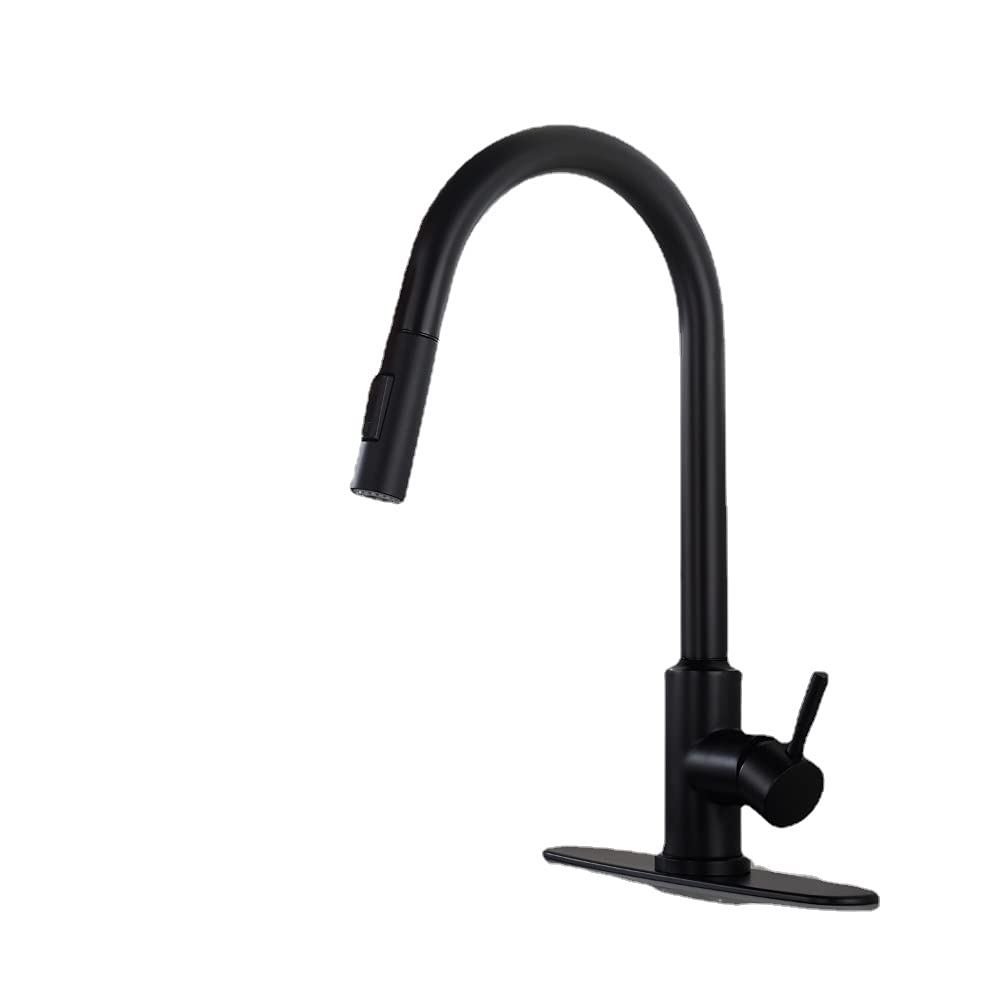 Robinet évier tactile pour cuisiner sans taches grâce à sa douchette noire