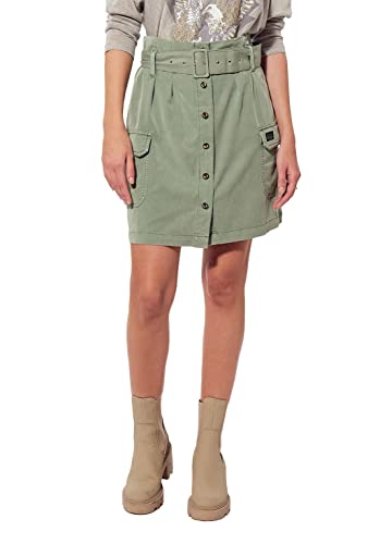 Kaporal - Jupe Kaki Femme - Bend - XS - Vert