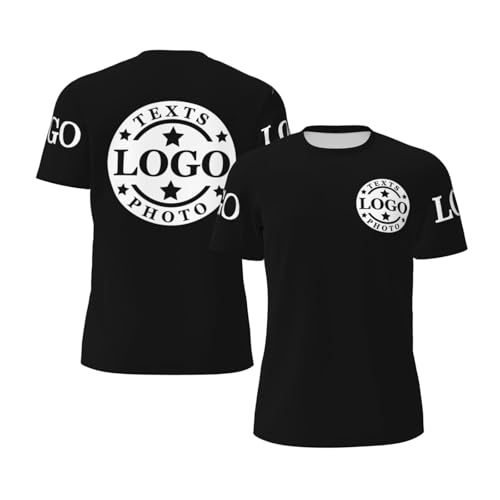 Custom T Shirts for Men Custom Tshirts Add Text Logo Photo Personalized Tshirt Customized T Shirts Front&Back