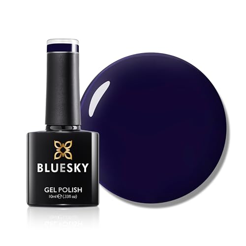 Bluesky Gel Nail Polish 10ml, Midnight Serenade - AW2418, Blue Gel Nail Polish for 21 Day Manicure, Professional, Salon & Home Use, Requires Curing Under LED UV Nail Lamp