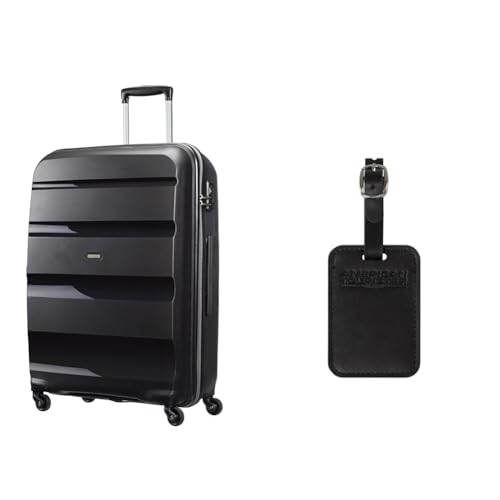 American tourister Bon Air Spinner L Maleta 75 cm Negra con Etiquetas para Equipaje, Black