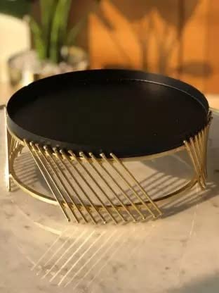 BAKERS 4U Black Aluminum Twirl Golden Stand 2