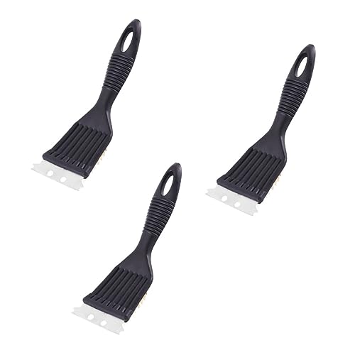 OFFSCH 3Pcs Cleaning Brush with Scraper Copper Wire Grilling Tool for Easy Cleaning of Grills and Barbecues Safe and Scraper Brush