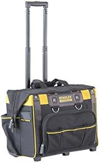 STANLEY FATMAX Open Mouth Rolling Rigid Tool Bag Trolley, Multi-Pockets Storage Organiser, FMST1-80148