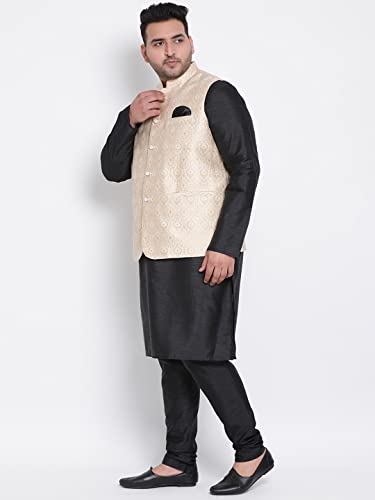 Image of hangup Men 3Pc Kurta Harem and waistcoat