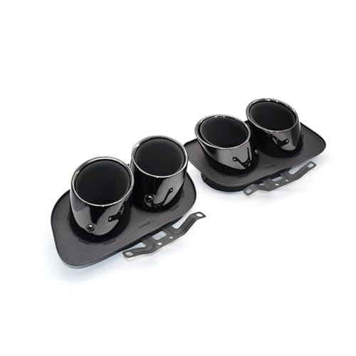 Silencieux pour 992 Carrera en acier inoxydable 304 noir haute finition