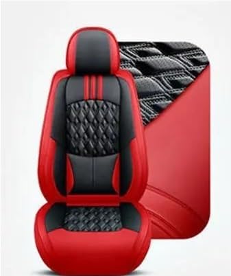 Housse de siège avant en cuir noir et rouge pour Scenic Captur Arkana