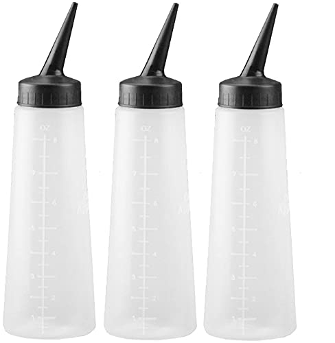 Tolco Empty Applicator Bottle With Slant Tip 8 Oz. (3-Pack) With Free Nail File #TOP9