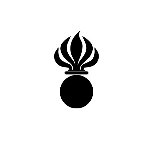 svizzera granatiere bomba esercito svizzero come granatiere milltaer granata stemma Logo (nero), 10 x 6 cm – Adesivi/adesivi # A603