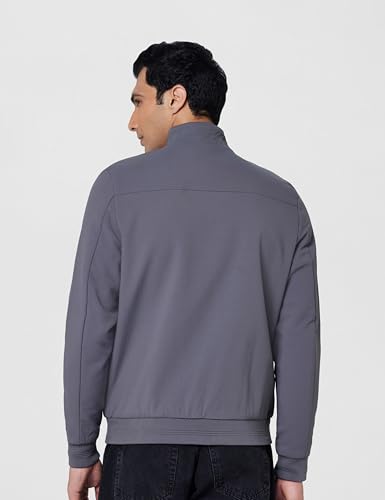 Image of Qube By Fort Collins Men's Regular Fit Lightweight Winter Jacket - Textured Fabric, Warm & Stylish Outerwear