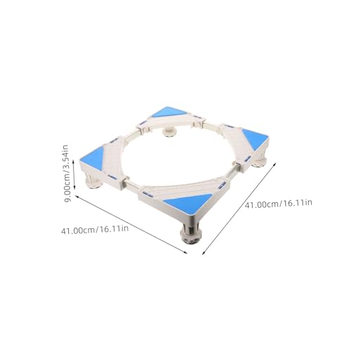 Base de lavage universelle réglable avec étagère de rangement pour sèche-linge