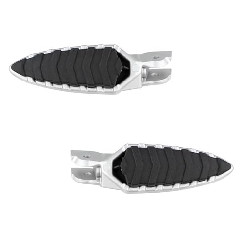 GTGJFJKW Estriberas para Motocicleta para Ducati para Diavel Carbon 1260 1260s 1200 FL 2018 2013-2022 Pedal De Reposapiés para Estriberas Delanteras del Conductor De Motocicleta(Silver)