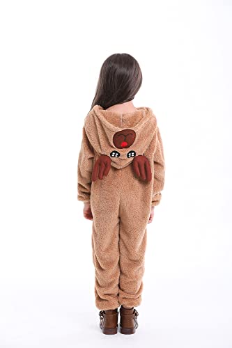 Disfraz infantil de reno navideño unisex 8-9 Años miniatura 5