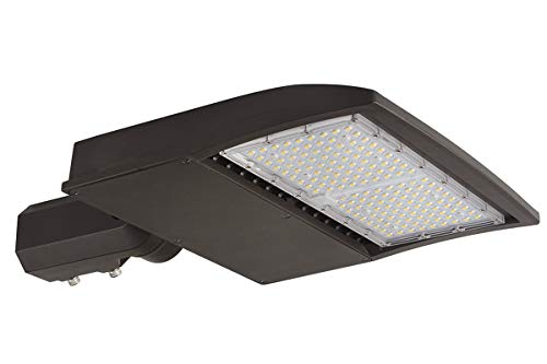 CHIUER 150w LED Shoebox Area Light with Photocell Dusk to Dawn Parking Lot Lighting Street Lamp Type III Distribution 5000k Daylight DLC (150w 100-277v with Photocell, Slip Fitter)