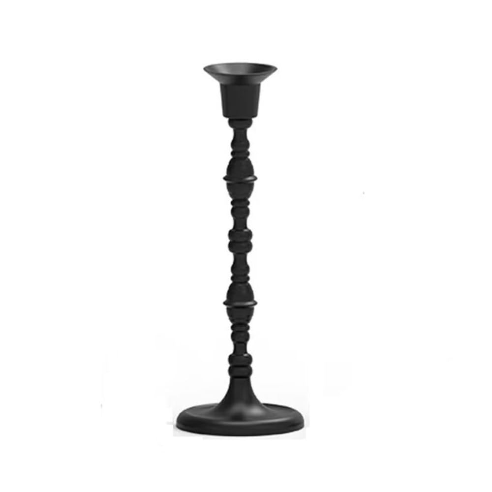 Candle Holder Black candle holder ornament romantic decoration pedestal atmosphere(M)