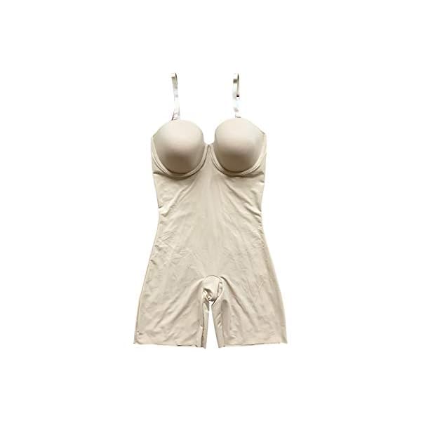 SPANX Assets Red Hot Label Womens Stapless Cupped Bodysuit Medium Control Shaping Body Suits Lingerie (Large, Neutral)