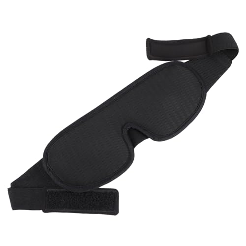 NULYLU 目隠し 旅行眼帯 アイレリーフ枕 アイマスク ソフトアイカバー 睡眠補助剤 のそみ シェーティング スリープアイカバー アイパッチ スリーピングマスク ファブリック Black