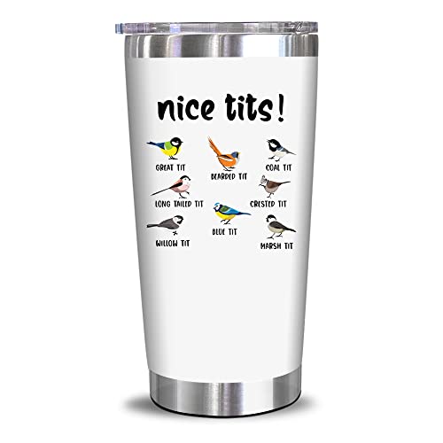 NewEleven Bird Watching Gifts, Gifts For Bird Lovers - Gift For Men Women - Funny Birding Gift For Birders, Birds Watchers, Birb Lovers, Men, Women, Friends - 20 Oz Tumbler