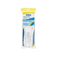 White Unisex Memory Foam Insoles - One Size Fits All (1 Pair) - Ultimate Comfort & Support - Perfect Shoe Solution for Everyday Use & Active Lifestyles