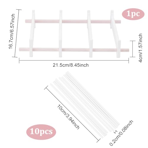 WEBEEDY 1 Set Reusable Kiln Tools Ceramic Hanging Firing Holder Hanging Burning Bracket High Temperature Reusable Resistant Pottery Tools - Image 2